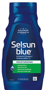 Selsun Blue Moisturizing Anti-dandruff Shampoo with Aloe, 11 fl. oz., Selenium Sulfide