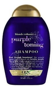 OGX Blonde Enhanced + Purple Toning Shampoo, Blonde-Toning to Personalize Your Blonde, 13oz
