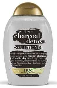OGX Purifying + Charcoal Detox Conditioner for Buildup Removal and Light Nourishment, No Sulfates, 13 fl oz