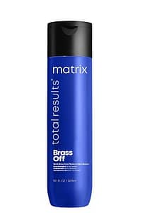 
MATRIX Total Results Brass Off Color Depositing Blue Shampoo | Refreshes Hair & Neutralizes Brassy Tones in Lightened Brunettes | For Color Treated Hai
