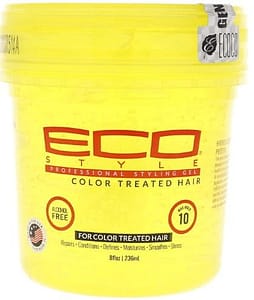 Ecoco Eco Style Gel - Colored Hair - For All Hair Types - Contains Uv Protection - Special Formula For Colored And Highlighted Hair - Controls And Defines With Long Lasting Shine - No Flakes - 8 Oz