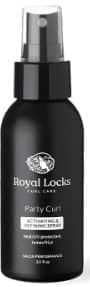 Royal Locks-Party Curl Activating Spray | Curl Activator & Heat Protectant Spray, Texturizing Spray with Argan Oil